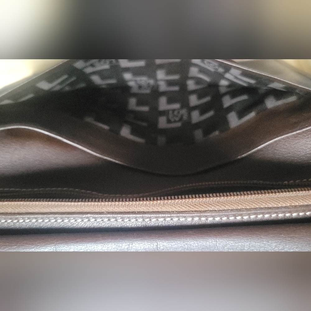 LOEWE BIFOLD WALLET Vintage Signature Tan Suede/Leather Wallet - Picture 12 of 16